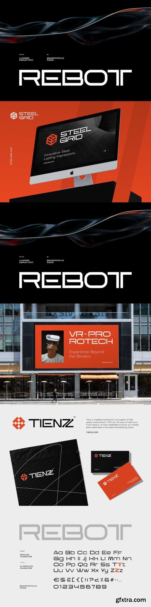 Rebot – A Modern and Futuristic Display Font