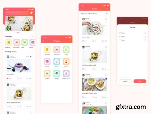 Cooky - Blog Recipe Dish Ui8.net