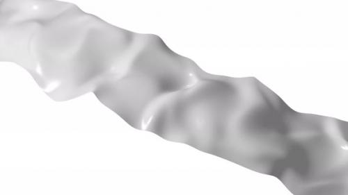 Videohive - Abstract white wave shiny liquid curve motion background - 47969729 - 47969729