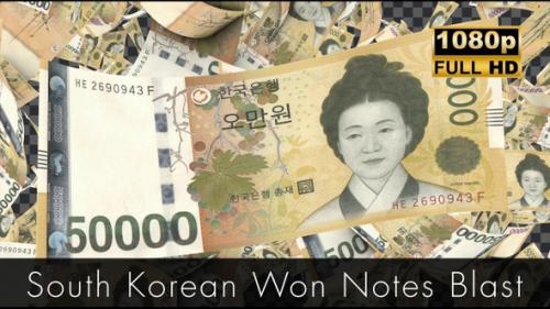 Videohive - South Korean Won Notes Blast | South Korean Won Notes explode in a dramatic burst - 47970470 - 47970470