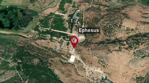 Videohive - Ephesus City Map Zoom (Turkey) from Space to Earth - 47970605 - 47970605