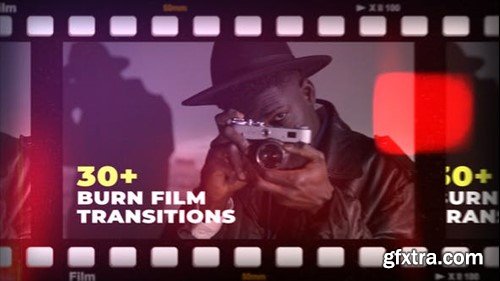 Videohive Film Burn Transitions 48059329