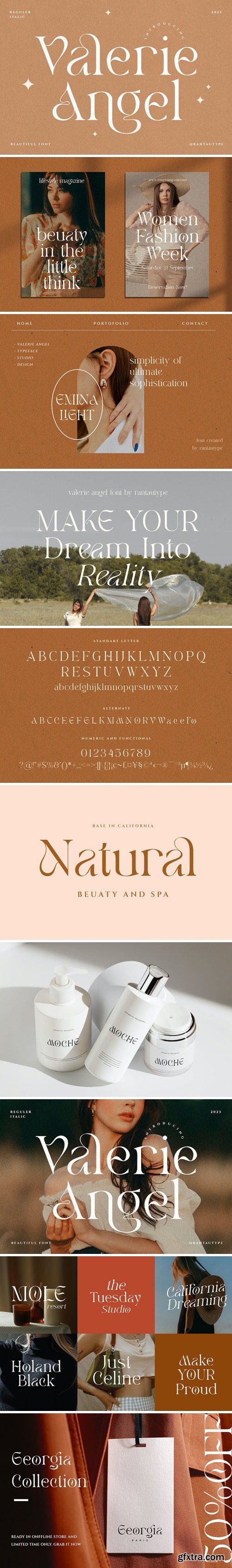 Valerie Angel Beautiful &amp; Elegant Serif Font