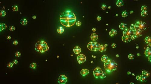 Videohive - Falling Disco Balls Neon Flashing VJ Loop Vertical Video - 47955395 - 47955395