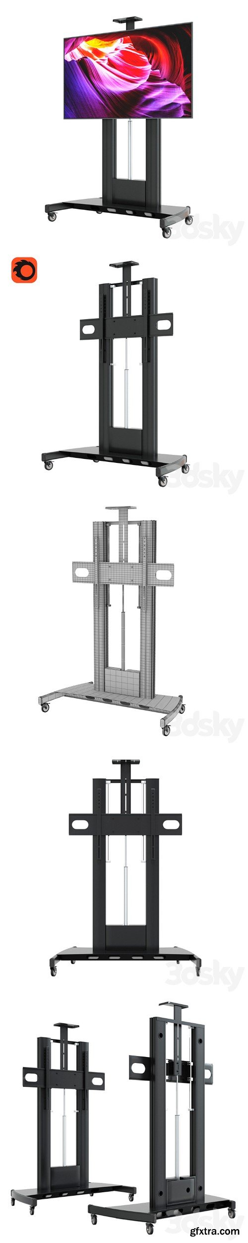 Mobile TV stand Onkron TS2210