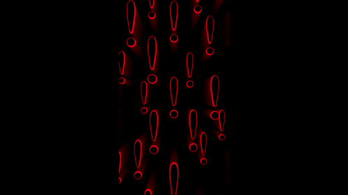 Videohive - Vertical video moving red exclamation points loop animation background - 47955736 - 47955736