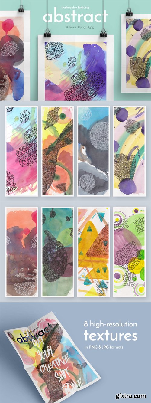 Abstract Watercolor Textures Collection