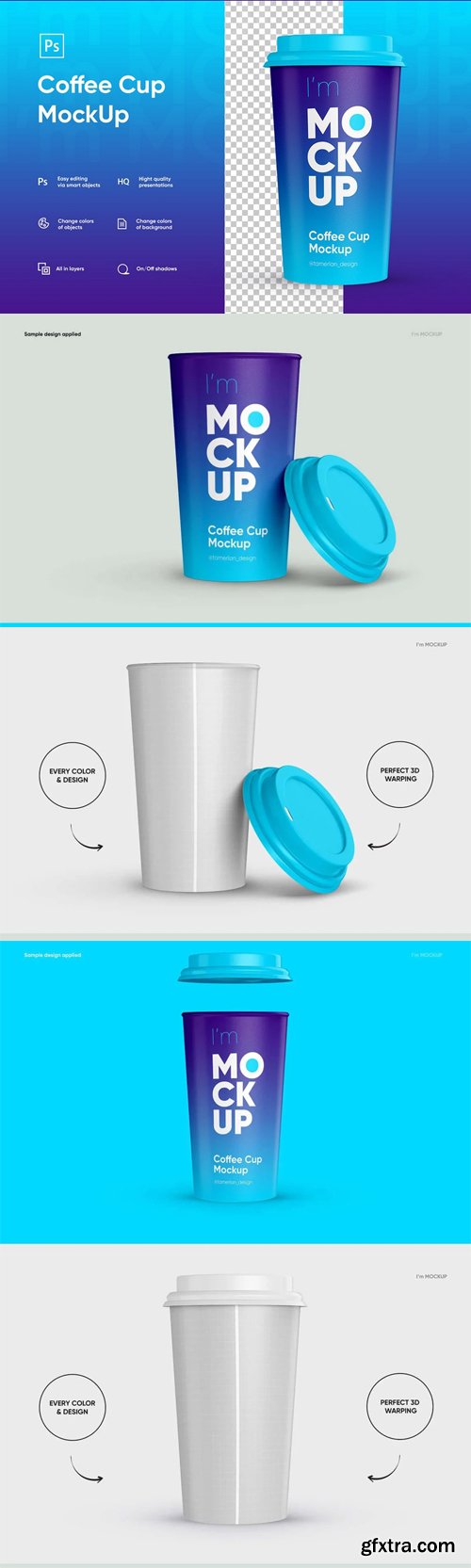 Coffee Cup PSD Mockups Templates Collection