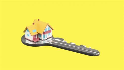 Videohive - Home Insurance 3D Animation Loop 4K - 47955746 - 47955746