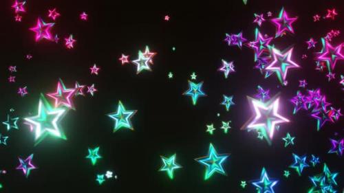 Videohive - Falling Star Shapes Psychedelic Strobe VJ Loop Vertical Video - 47956161 - 47956161