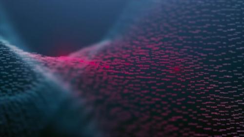 Videohive - Red Particle Wave - 47958341 - 47958341