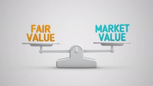 Videohive - Fair Value vs Market Value looping balance scale - 47958656 - 47958656