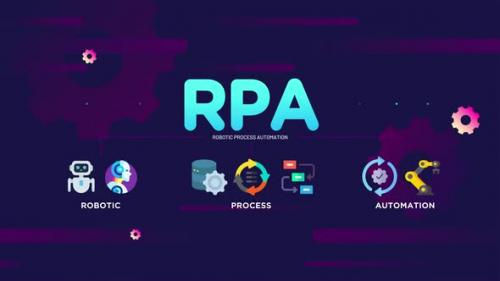 Videohive - RPA Robotic Process Automation infographic - 47958663 - 47958663