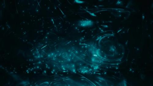 Videohive - Green Shiny Stars Falling And Motion Background - 47958876 - 47958876