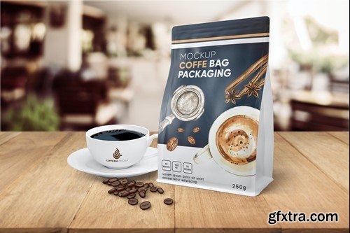 Coffe cup and paper bag W9CZ6D2