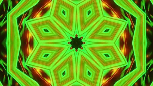 Videohive - Very colorful and intricate design with star in center. Kaleidoscope VJ Loop - 47960155 - 47960155