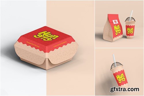 Paper bag and cup Branding Mockup Set G2GXZ65