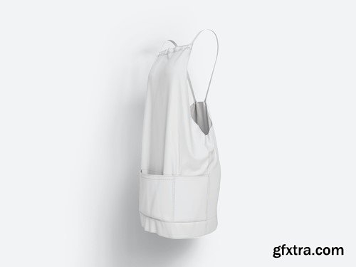 Kitchen Chef Apron Psd Mockups with Pocket WZXE3YR