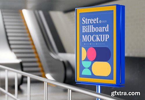 Set Subway Billboard Advertisement Scene Mockup V8WQ667