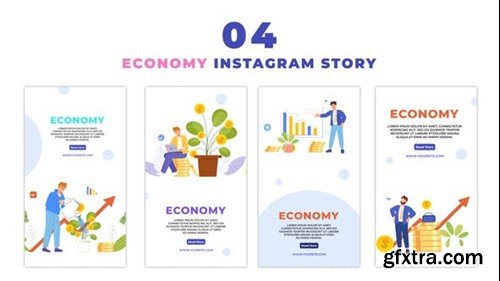 Videohive Online Earning Flat Style Vector Animation Instagram Story 48059528
