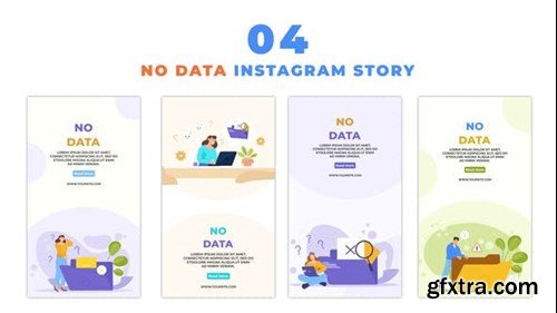 Videohive Empty Folder Concept Flat Character Instagram Story 48059706