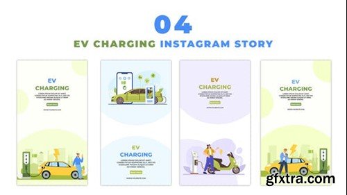 Videohive 2D Animated EV Charger Instagram Story 48059735