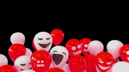 Videohive - Halloween Red Balloon Transition Full HD - 47962373 - 47962373