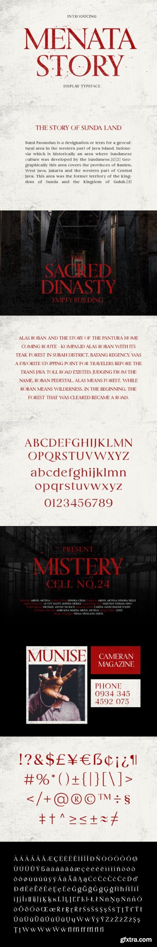 Menata Story Font