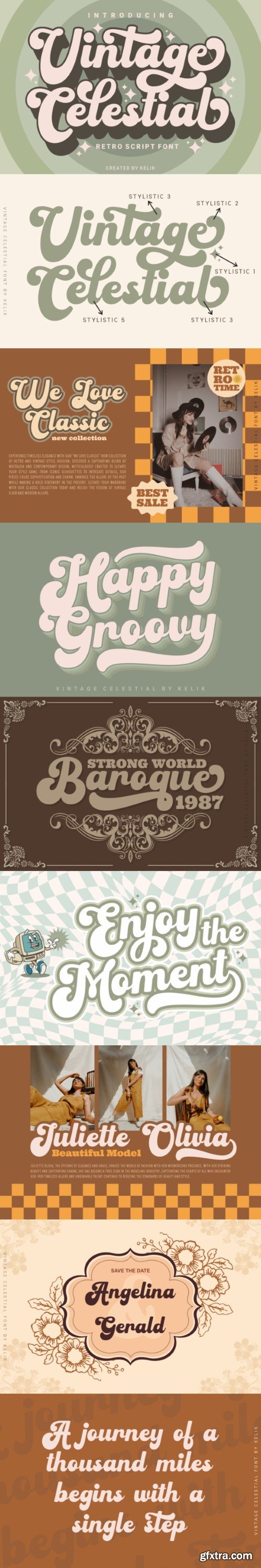 Vintage Celestial Font