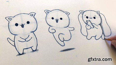 Easy Drawing: Cute & Cartoony Cats