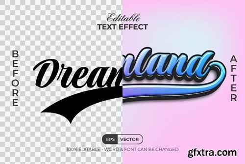 Dreamland Text Effect Colorful Style ZRKVZQU