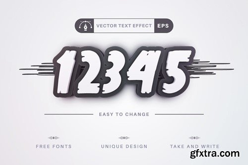 Scratch - Editable Text Effect, Font Style APZ6543