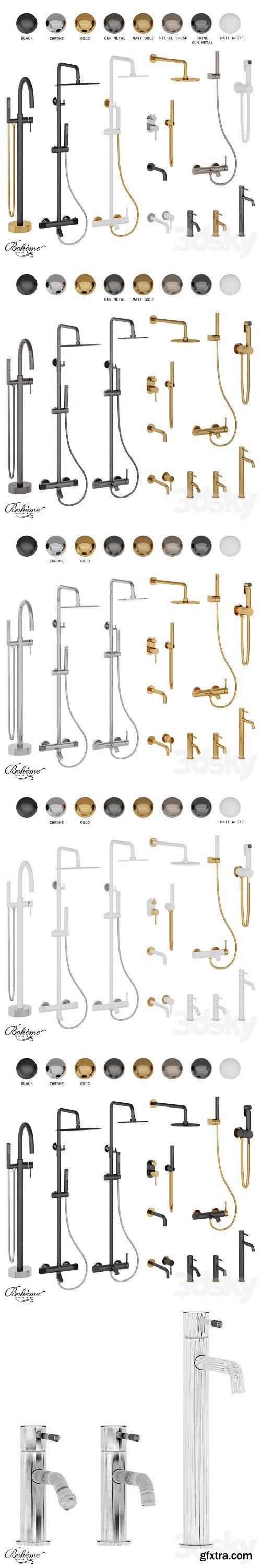 Boheme faucets collection Uno