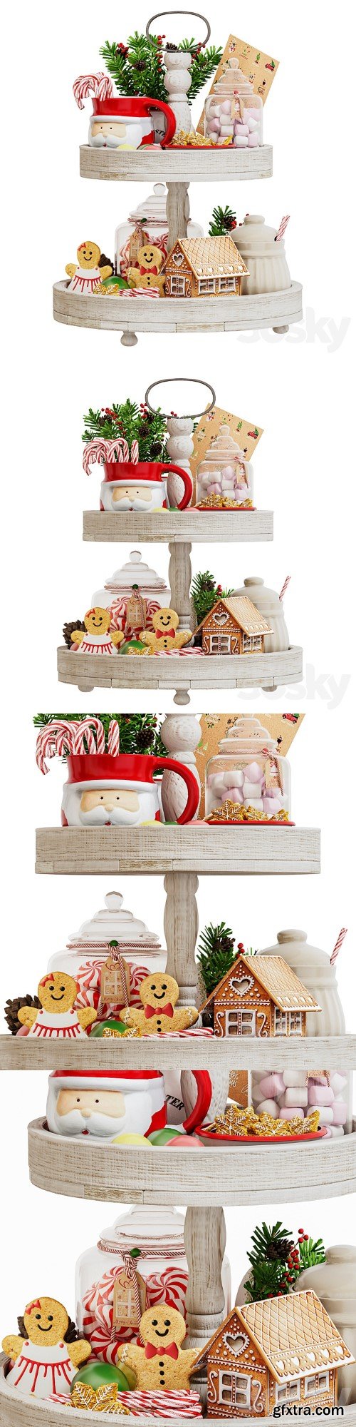 New Year and Christmas decorative set for the kitchen_12