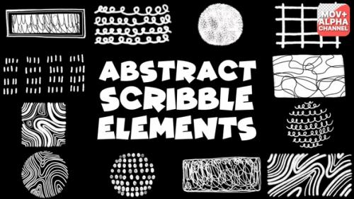 Videohive - Brush Abstract Scribble Elements | Motion Graphics - 47962622 - 47962622