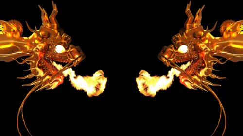 Videohive - Dragon emits fire - 47962940 - 47962940