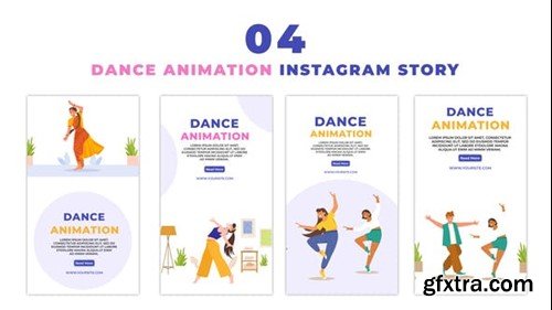 Videohive Animated Classic and Western Dance Scene Instagram Story 48058986