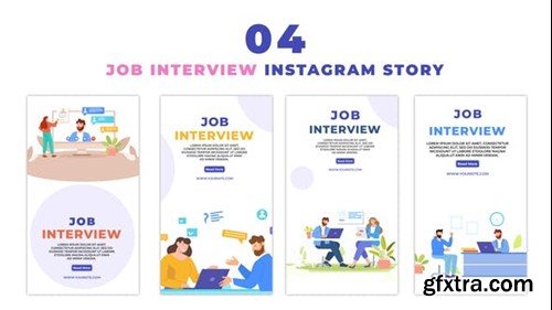 Videohive Interview Presentation Character Animation Instagram Story 48057973