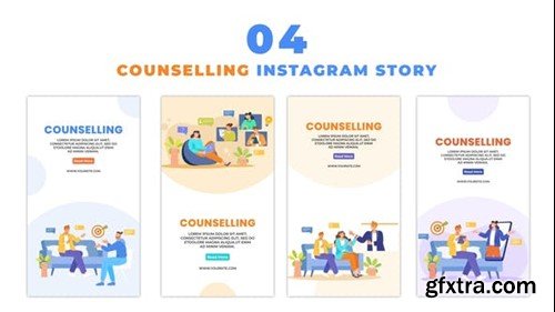 Videohive Flat Character Animation Counseling Instagram Story 48059886