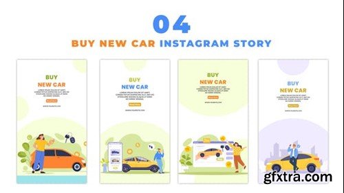 Videohive Car Shopping 2D Vector Animated Instagram Story 48059966