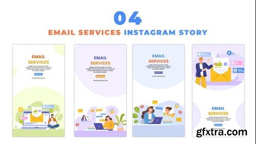 Videohive Email Marketing Strategy Cartoon Vector Animation Instagram Story 48060098