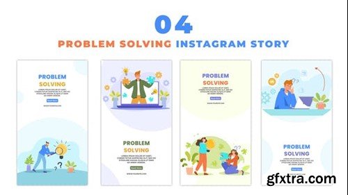 Videohive Innovative Problem Solving Flat Character Instagram Story 48060083