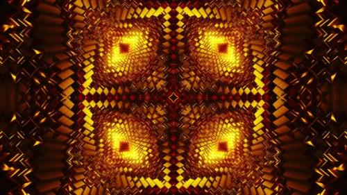 Videohive - Very colorful pattern with red and yellow background and brown background. Kaleidoscope VJ loop - 47960170 - 47960170