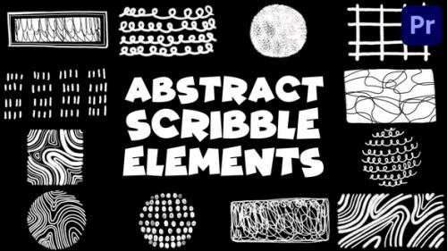 Videohive - Brush Abstract Scribble Elements | Premiere Pro MOGRT - 47962715 - 47962715