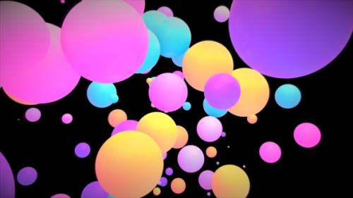 Videohive - Colorful Bouncing Balls In The Dark - 47972240 - 47972240