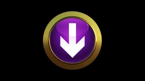 Videohive - Download Arrow Icon Glassy Purple Round Button V1 - 47972489 - 47972489