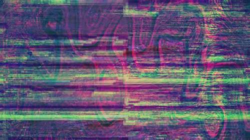 Videohive - Glitch Noise Static Television VFX: Video Background with Stripes for Intro and Logo Reveals - 47972581 - 47972581