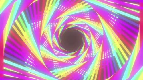 Videohive - Rainbow Helix 02 4k - 47973149 - 47973149