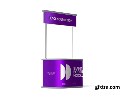 Modern Stand Booth Mockup V73FRUQ