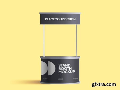 Modern Stand Booth Mockup V73FRUQ